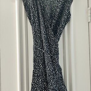 All Saints Polka Dot Wrap Mini Dress Size Small